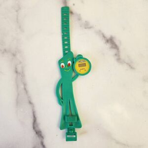 Vintage '80s Gumby green kids watch